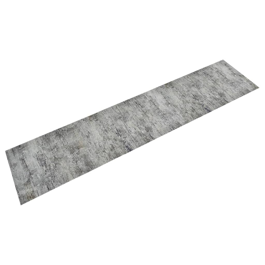 vidaXL Kitchen Rug Washable Beton 60x300 cm Velvet