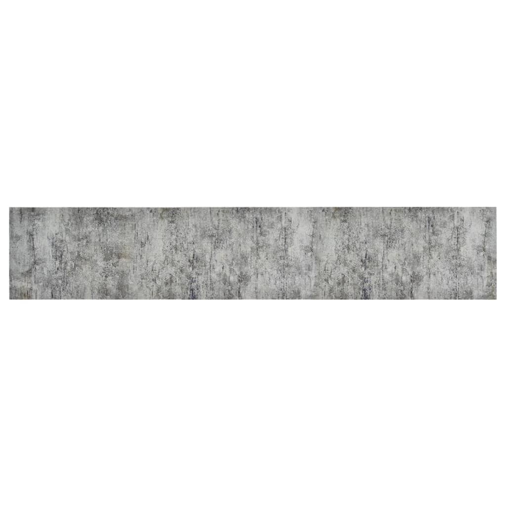 vidaXL Kitchen Rug Washable Beton 60x300 cm Velvet