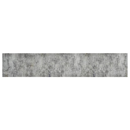 vidaXL Kitchen Rug Washable Beton 60x300 cm Velvet