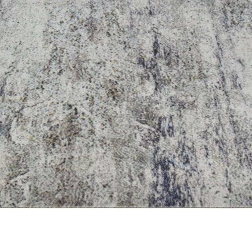 vidaXL Kitchen Rug Washable Beton 60x300 cm Velvet