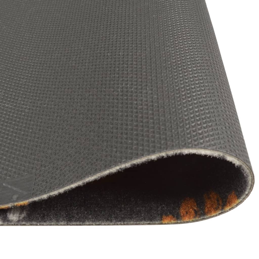 vidaXL Kitchen Rug Washable Paws 45x150 cm Velvet