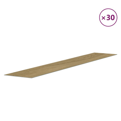 vidaXL Wall Panels Wood Look Brown PVC 4,12 m²