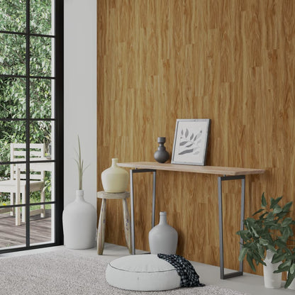 vidaXL Wall Panels Wood Look Brown PVC 4,12 m²