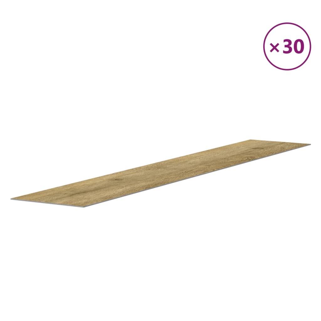 vidaXL Wall Panels Wood Look Brown PVC 4,12 m²