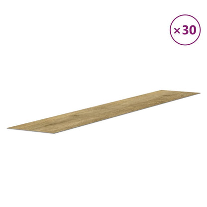 vidaXL Wall Panels Wood Look Brown PVC 4,12 m²