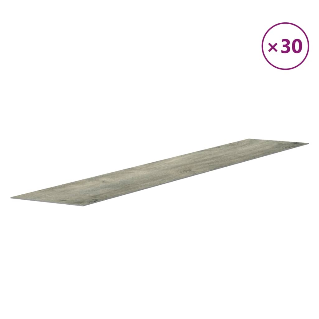 vidaXL Wall Panels Wood Look Grey PVC 4.12 m²