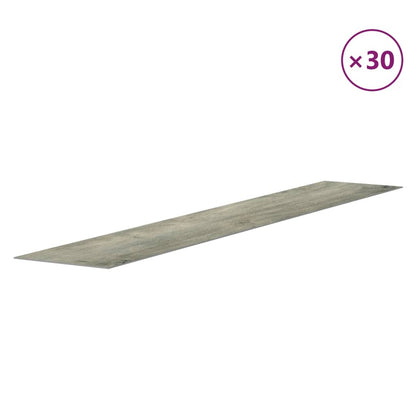vidaXL Wall Panels Wood Look Grey PVC 4.12 m²