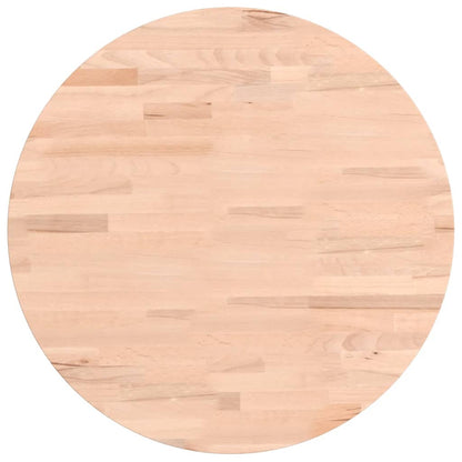 vidaXL Table Top Ø50x1.5 cm Round Solid Wood Beech