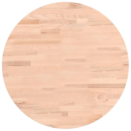 vidaXL Table Top Ø50x1.5 cm Round Solid Wood Beech