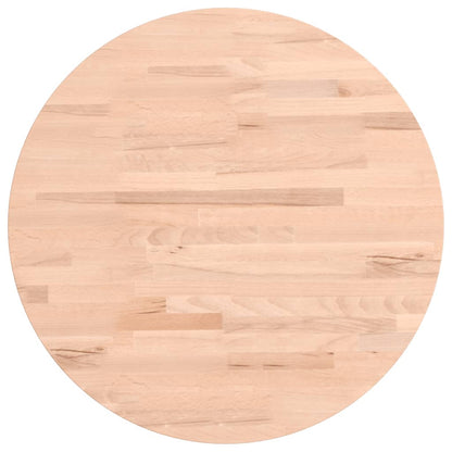 vidaXL Table Top Ø50x2.5 cm Round Solid Wood Beech
