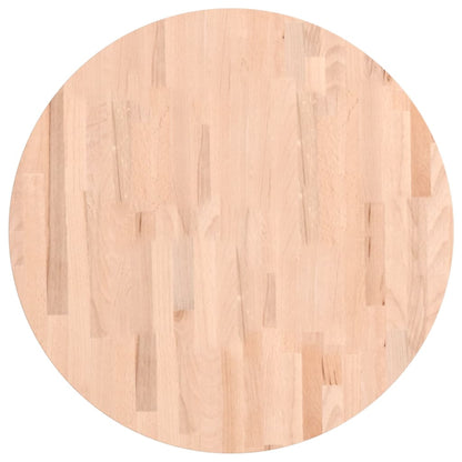 vidaXL Table Top Ø70x2.5 cm Round Solid Wood Beech