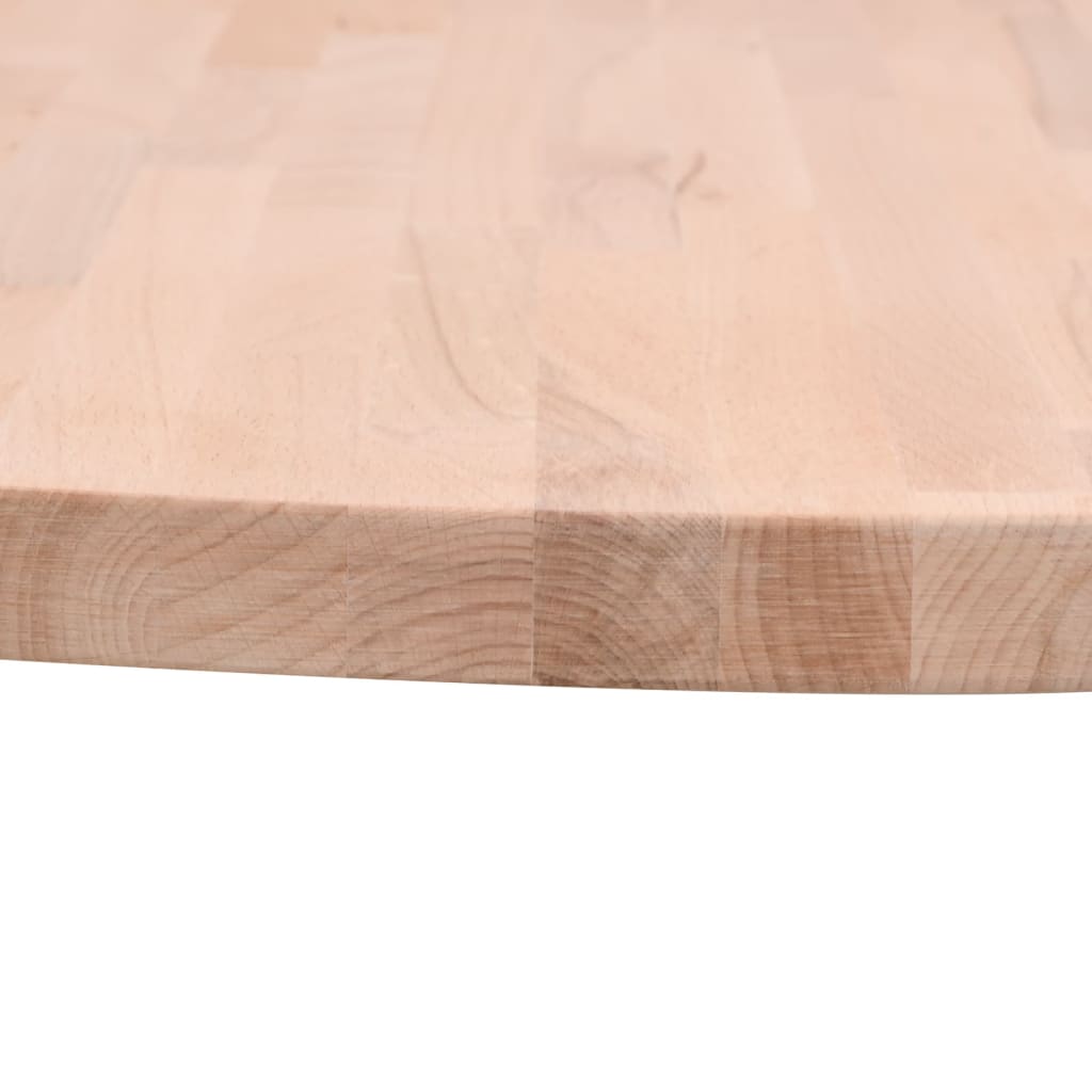 vidaXL Table Top Ø70x2.5 cm Round Solid Wood Beech