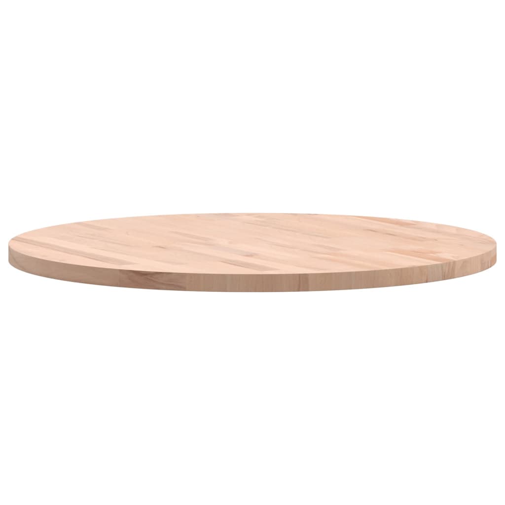 vidaXL Table Top Ø70x2.5 cm Round Solid Wood Beech