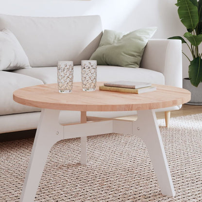vidaXL Table Top Ø80x2.5 cm Round Solid Wood Beech
