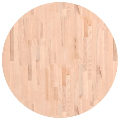 vidaXL Table Top Ø90x2.5 cm Round Solid Wood Beech