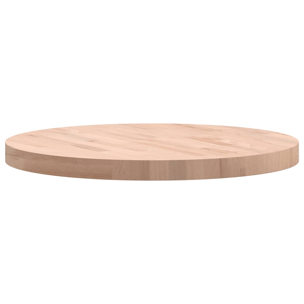 vidaXL Table Top Ø60x4 cm Round Solid Wood Beech