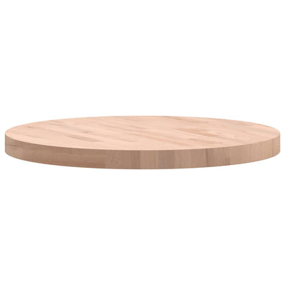 vidaXL Table Top Ø60x4 cm Round Solid Wood Beech