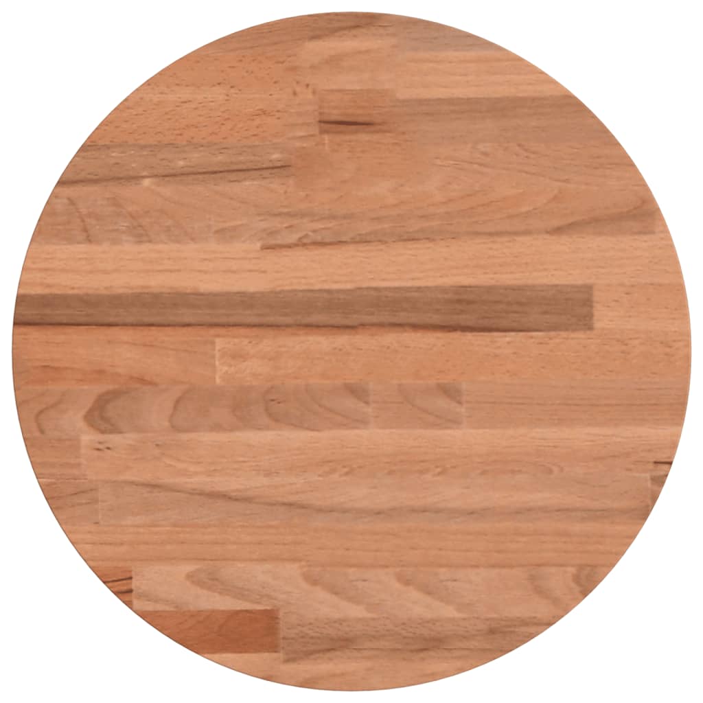 vidaXL Table Top Ø30x2.5 cm Round Solid Wood Beech