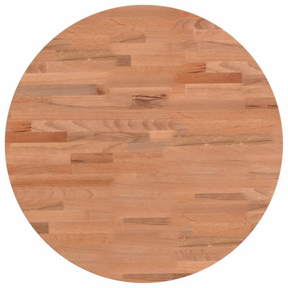 vidaXL Table Top Ø50x2.5 cm Round Solid Wood Beech