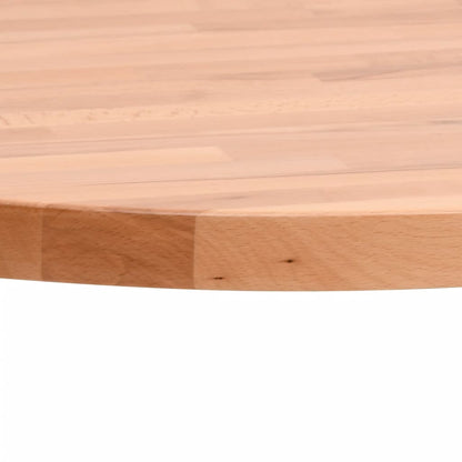 vidaXL Table Top Ø50x2.5 cm Round Solid Wood Beech