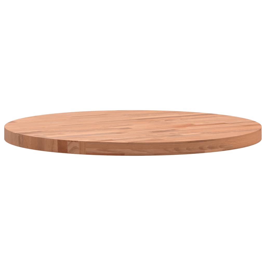 vidaXL Table Top Ø50x2.5 cm Round Solid Wood Beech