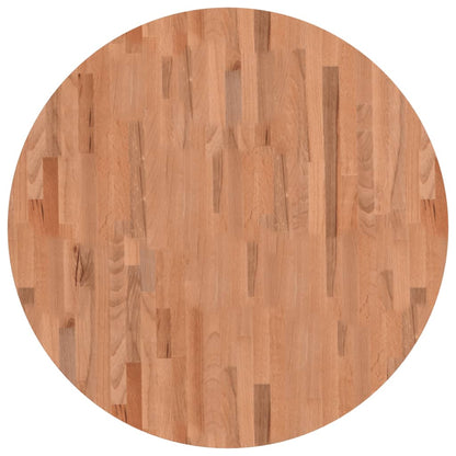 vidaXL Table Top Ø90x2.5 cm Round Solid Wood Beech