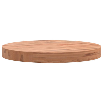 vidaXL Table Top Ø40x4 cm Round Solid Wood Beech