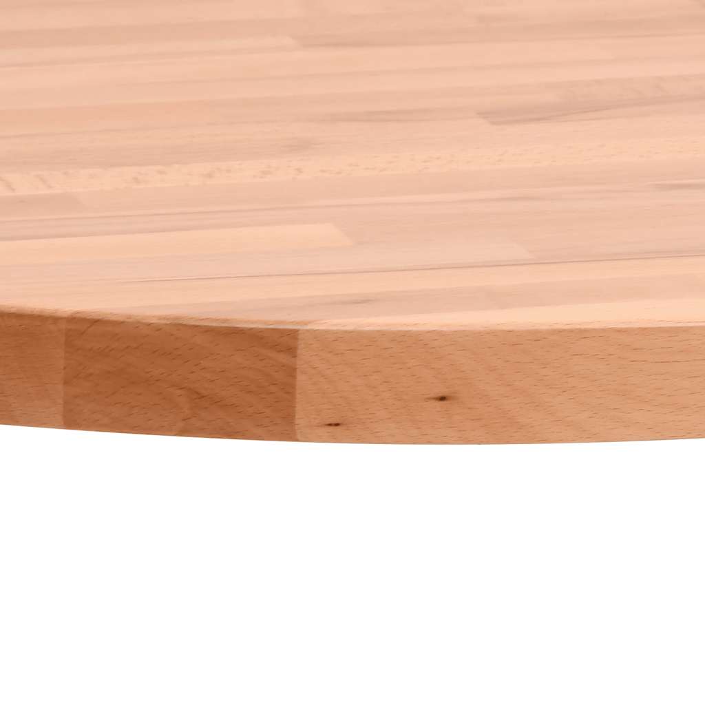 vidaXL Table Top Ø50x4 cm Round Solid Wood Beech