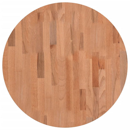 vidaXL Table Top Ø60x4 cm Round Solid Wood Beech