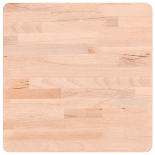 vidaXL Table Top 40x40x2.5 cm Square Solid Wood Beech