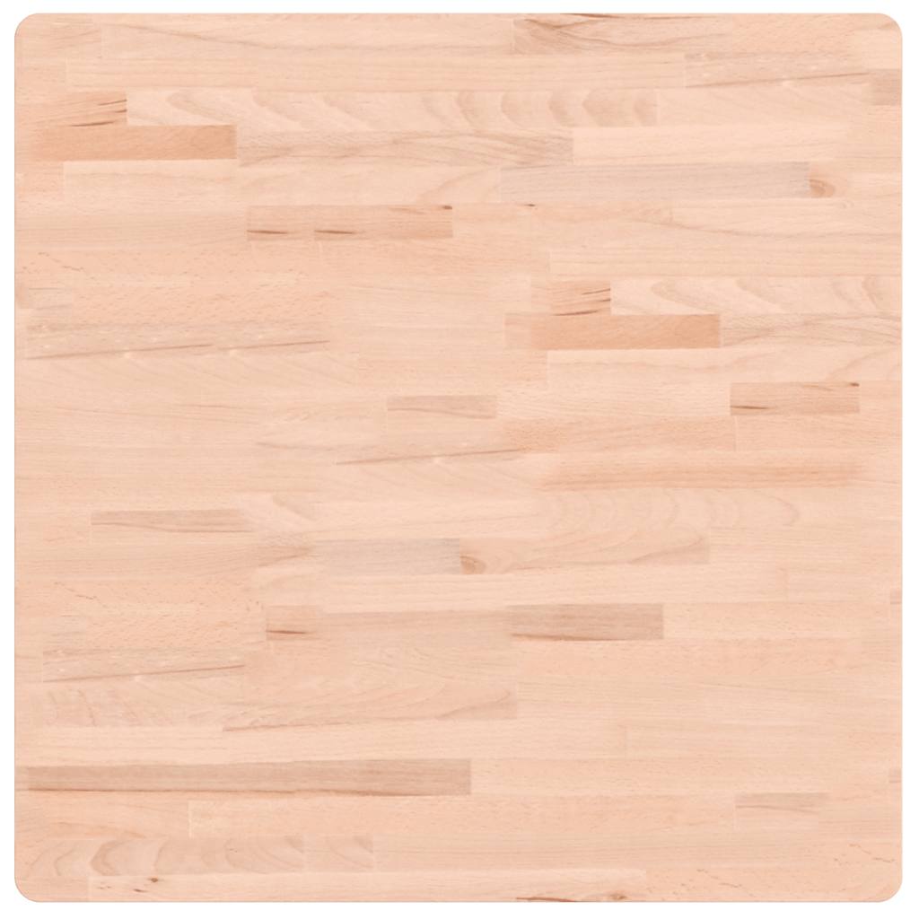 vidaXL Table Top 70x70x2.5 cm Square Solid Wood Beech