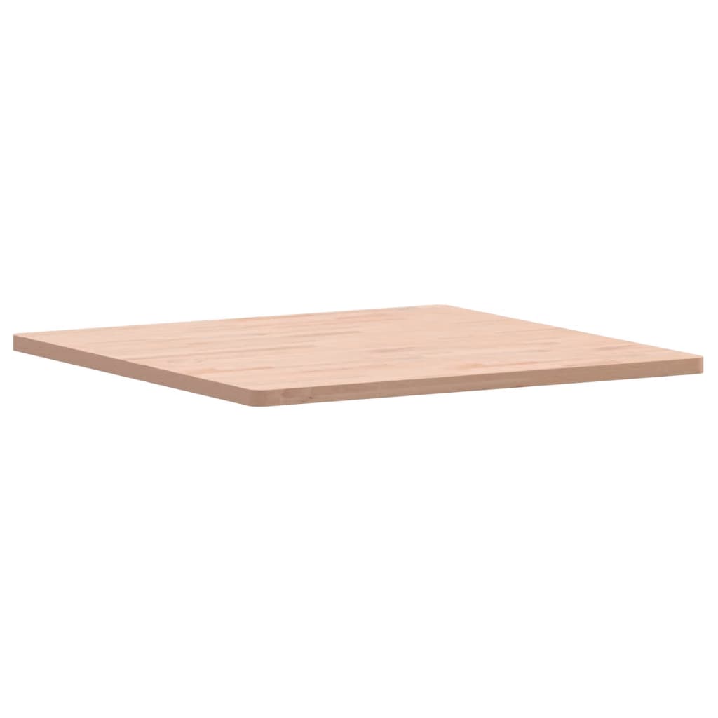 vidaXL Table Top 80x80x2.5 cm Square Solid Wood Beech