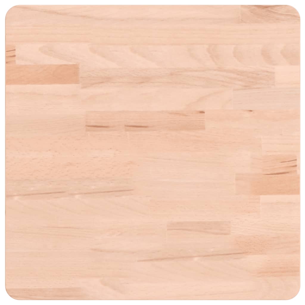 vidaXL Table Top 40x40x4 cm Square Solid Wood Beech