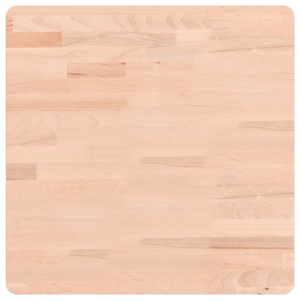 vidaXL Table Top 50x50x4 cm Square Solid Wood Beech