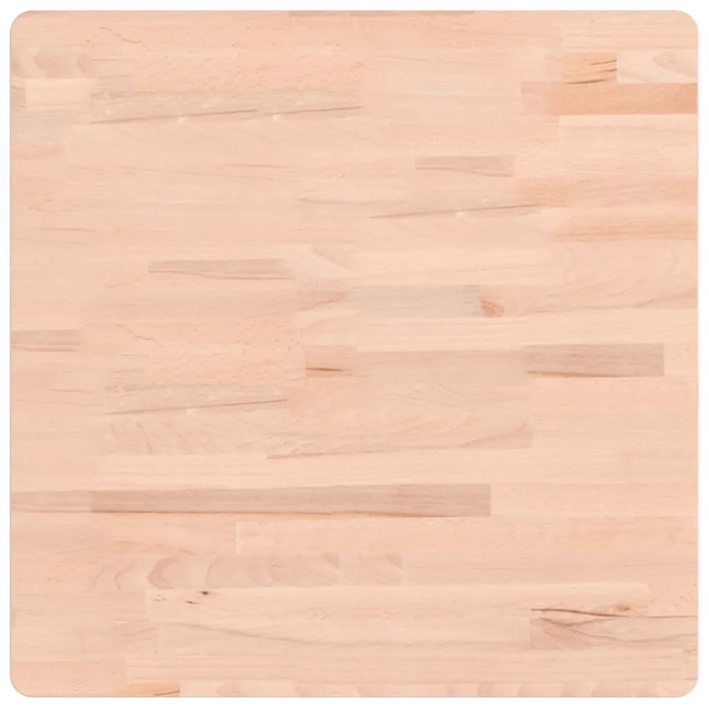 vidaXL Table Top 60x60x4 cm Square Solid Wood Beech