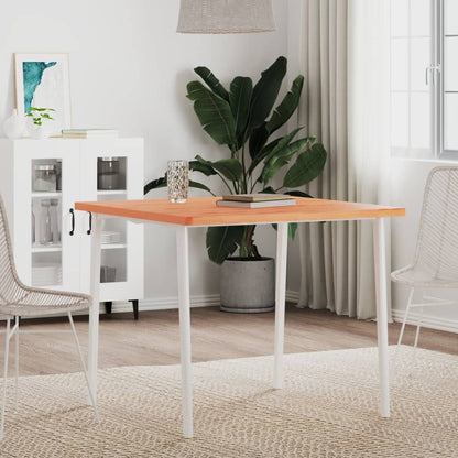 vidaXL Table Top 80x80x2,5 cm Square Solid Wood Beech