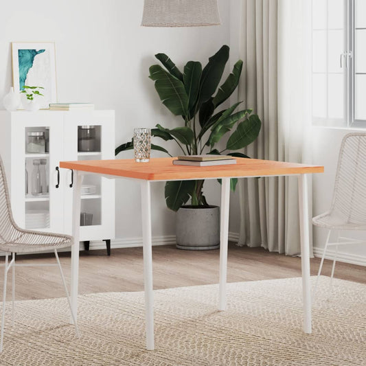 vidaXL Table Top 80x80x2,5 cm Square Solid Wood Beech