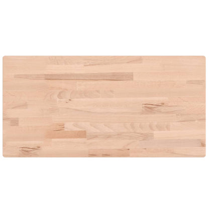 vidaXL Bathroom Countertop 100x50x1.5 cm Solid Wood Beech