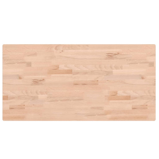 vidaXL Bathroom Countertop 100x50x2.5 cm Solid Wood Beech