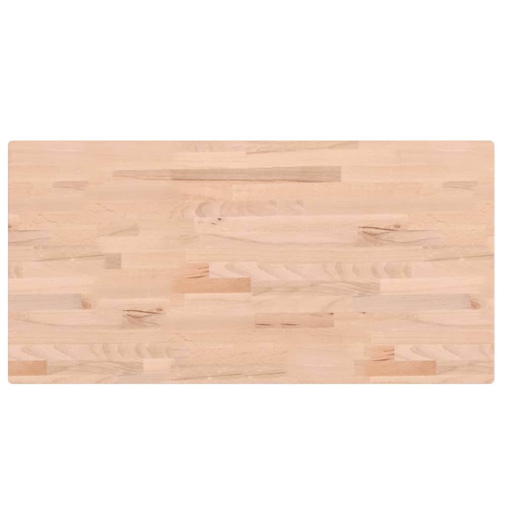vidaXL Bathroom Countertop 100x50x4 cm Solid Wood Beech