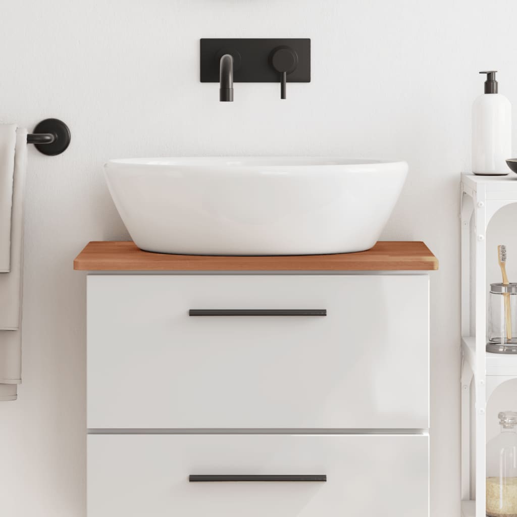 vidaXL Bathroom Countertop 60x40x1,5 cm Solid Wood Beech