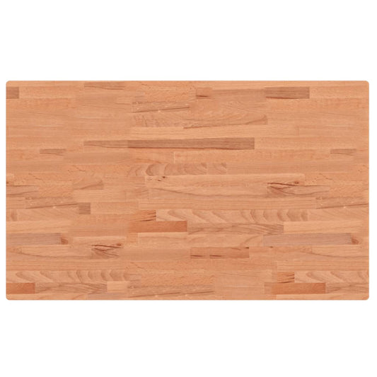 vidaXL Bathroom Countertop 100x60x2.5 cm Solid Wood Beech