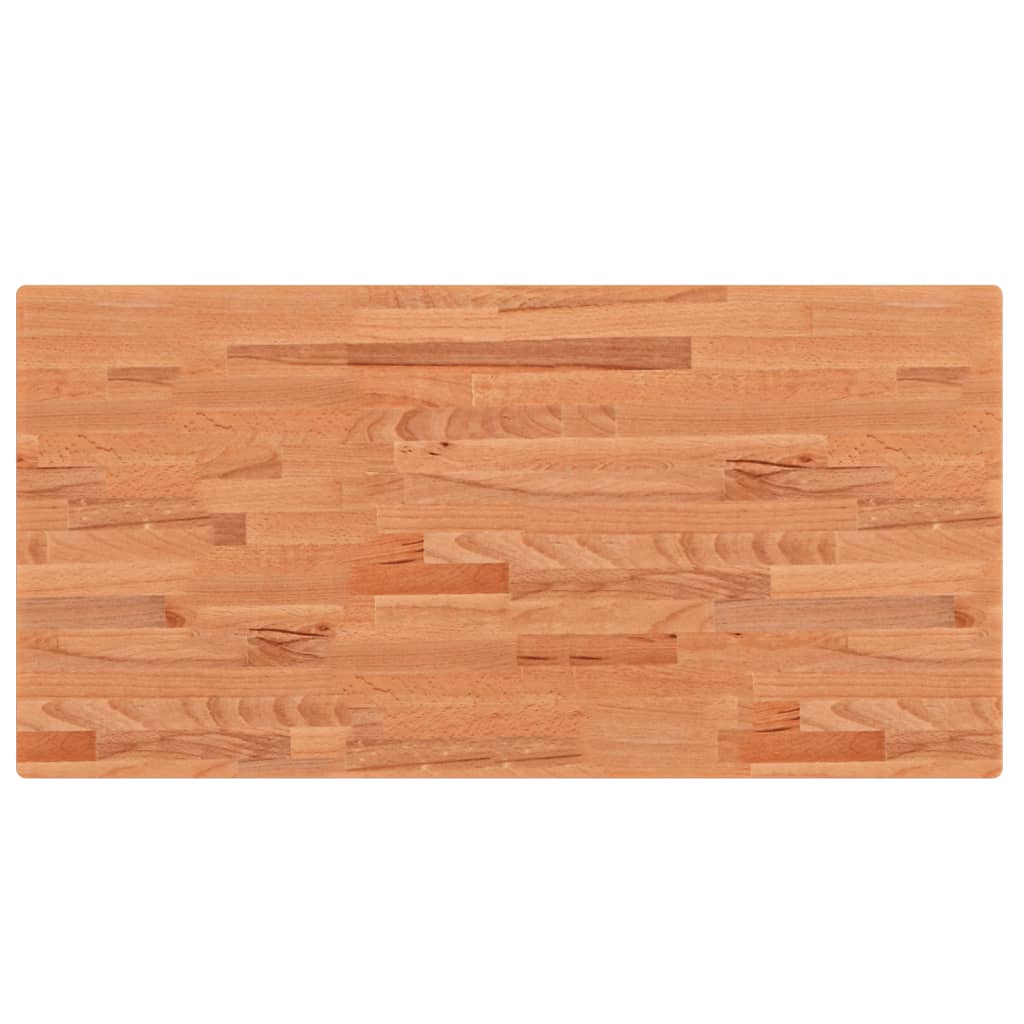 vidaXL Bathroom Countertop 100x50x4 cm Solid Wood Beech