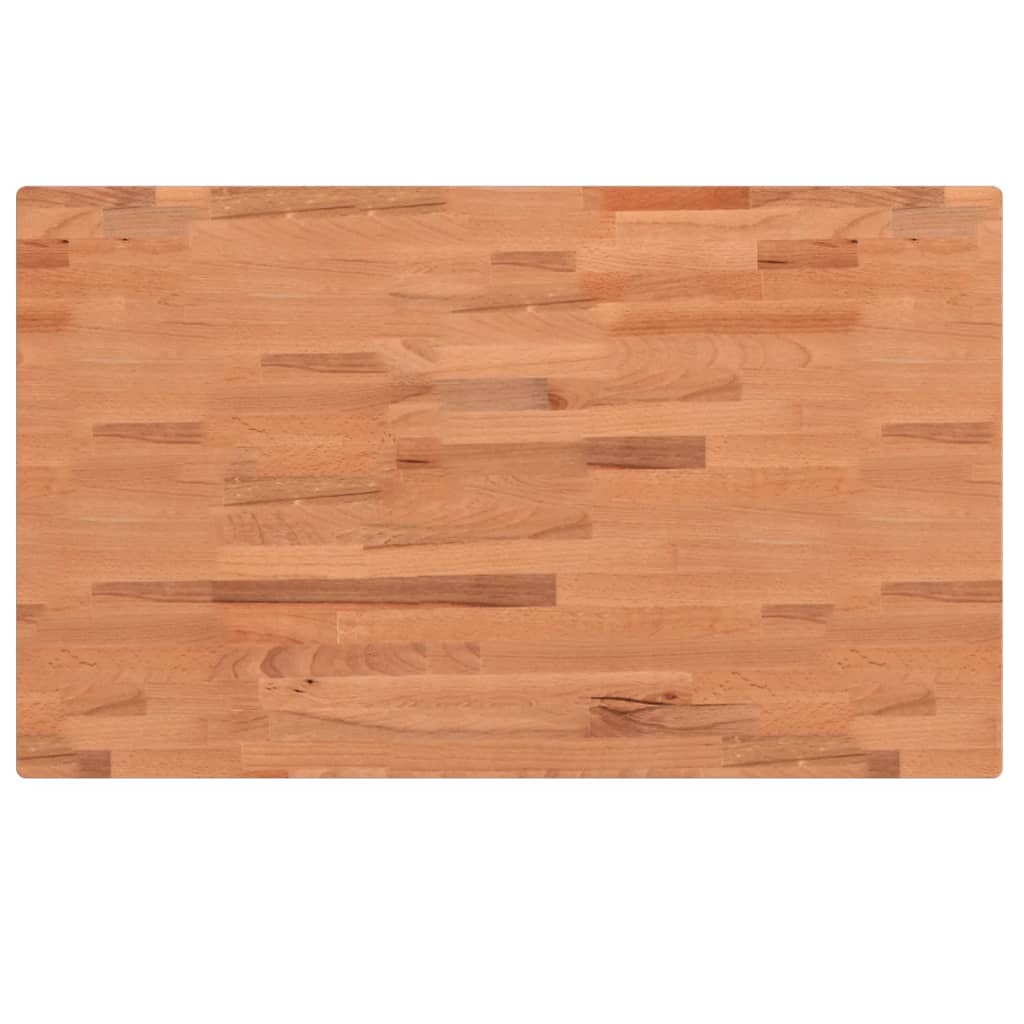 vidaXL Bathroom Countertop 100x60x4 cm Solid Wood Beech