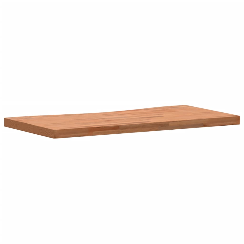 vidaXL Desk Top 100x(45-50)x4 cm Solid Wood Beech