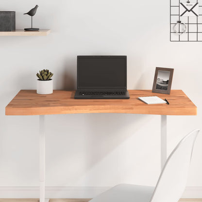 vidaXL Desk Top 100x(45-50)x4 cm Solid Wood Beech