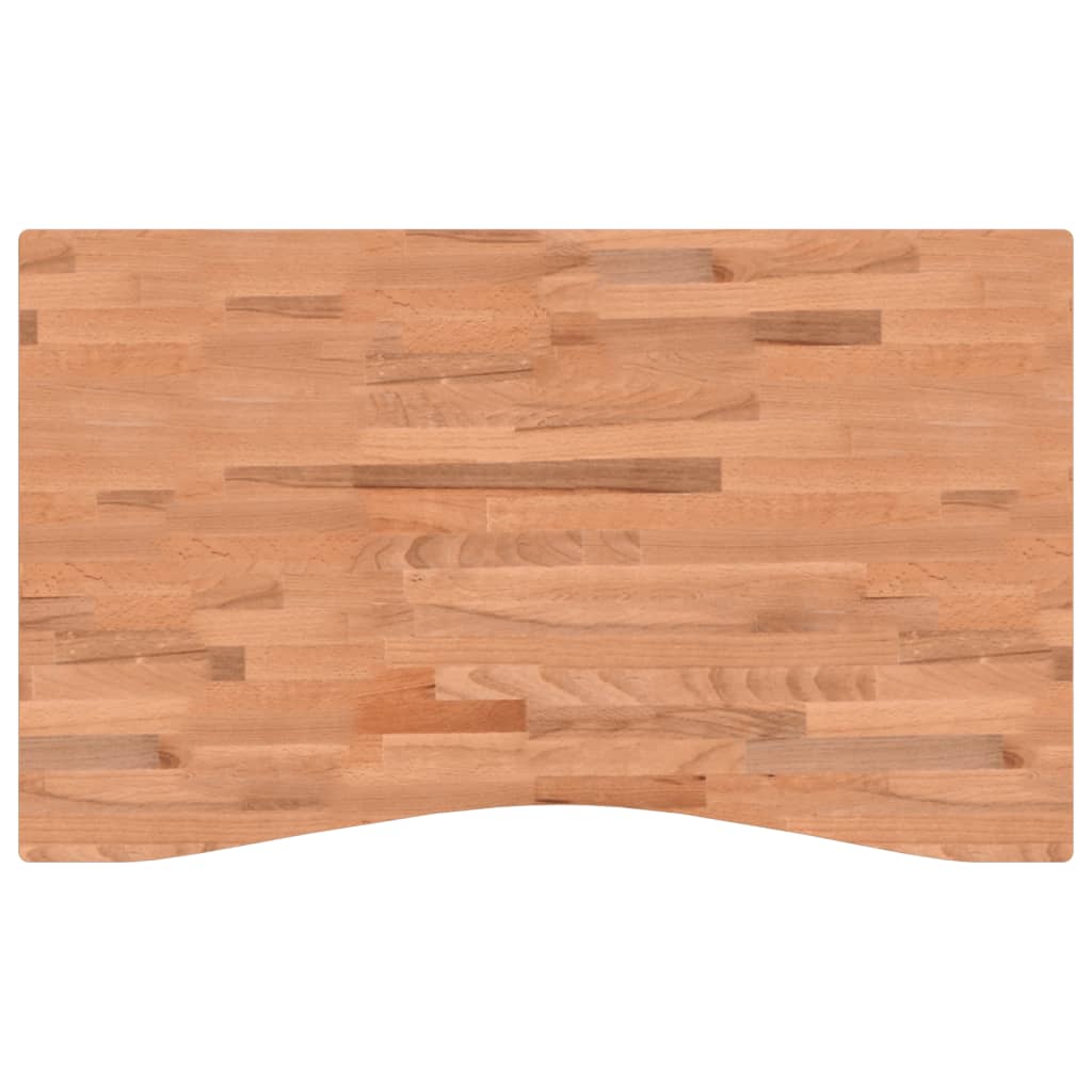 vidaXL Desk Top 100x(55-60)x4 cm Solid Wood Beech