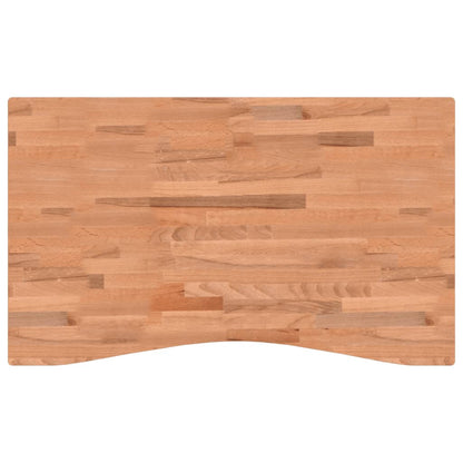 vidaXL Desk Top 100x(55-60)x4 cm Solid Wood Beech