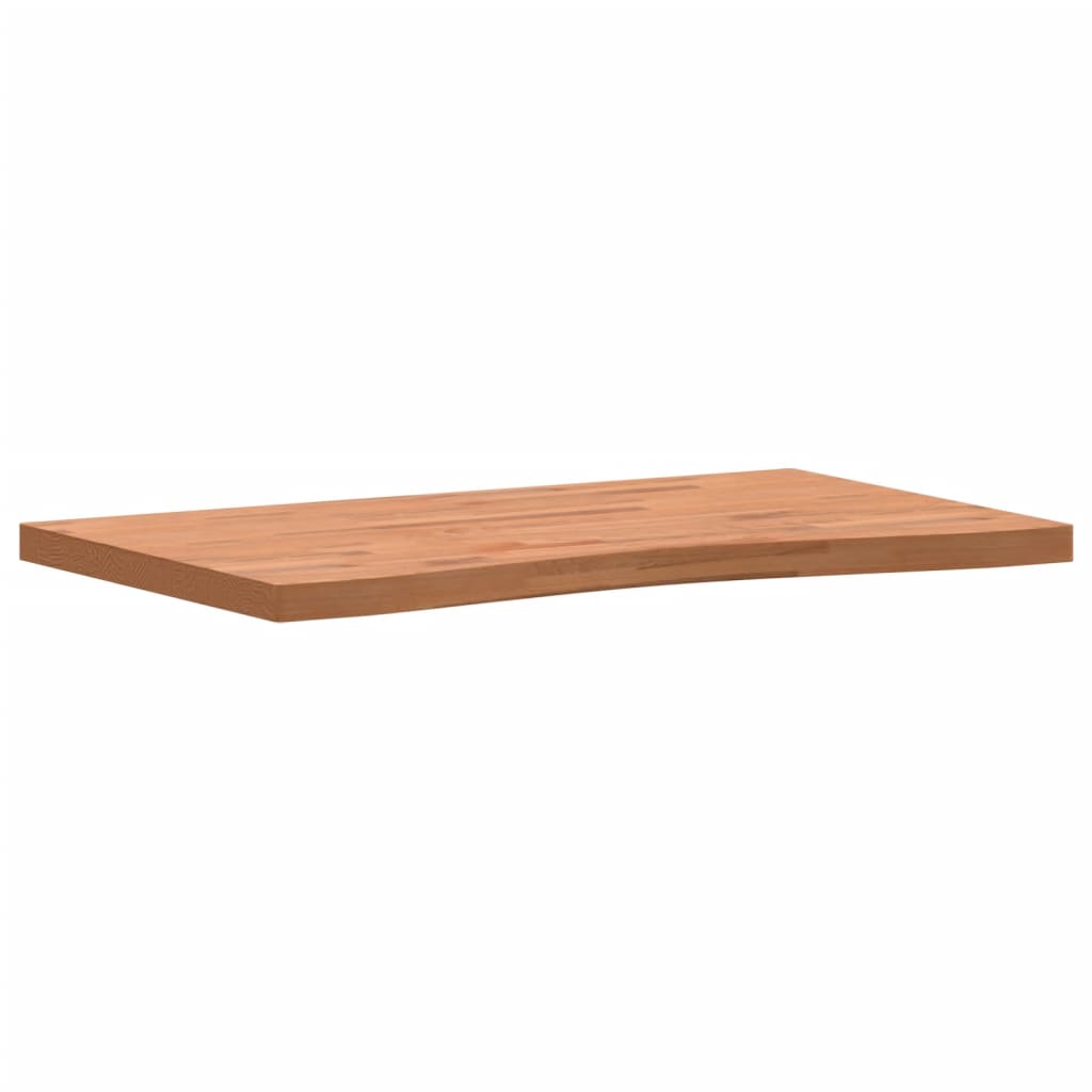 vidaXL Desk Top 100x(55-60)x4 cm Solid Wood Beech
