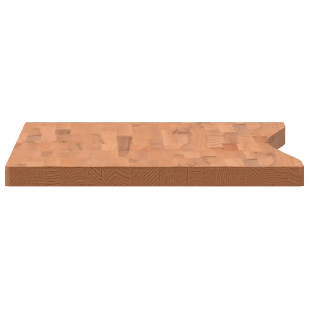 vidaXL Desk Top 100x(55-60)x4 cm Solid Wood Beech